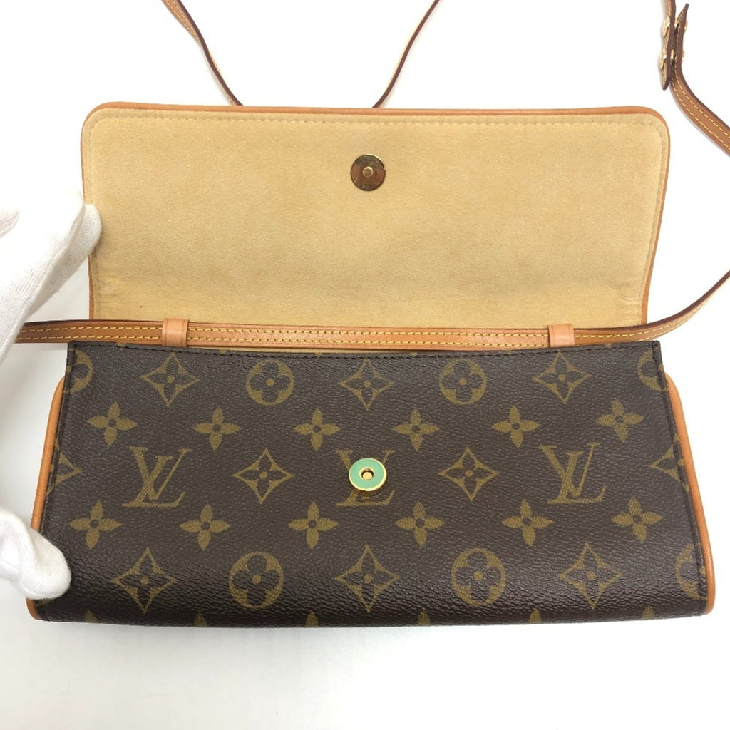 Louis Vuitton Monogram Brown Monogram Clutch Bag Pochette Shoulder Bag (Pre-Owned)