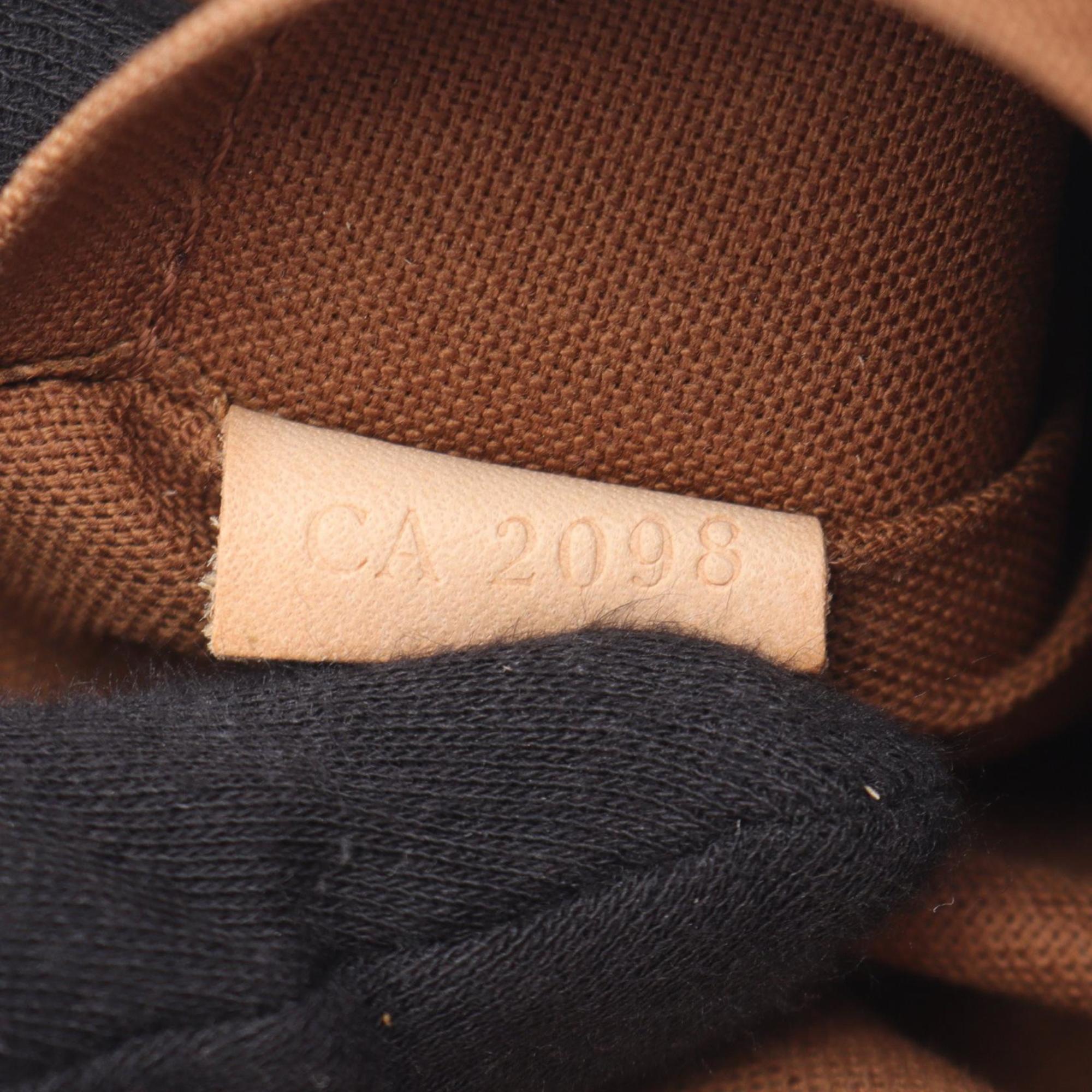 Louis Vuitton Brown Coated Canvas Leather Shoulder Bag (Pre-Owned)