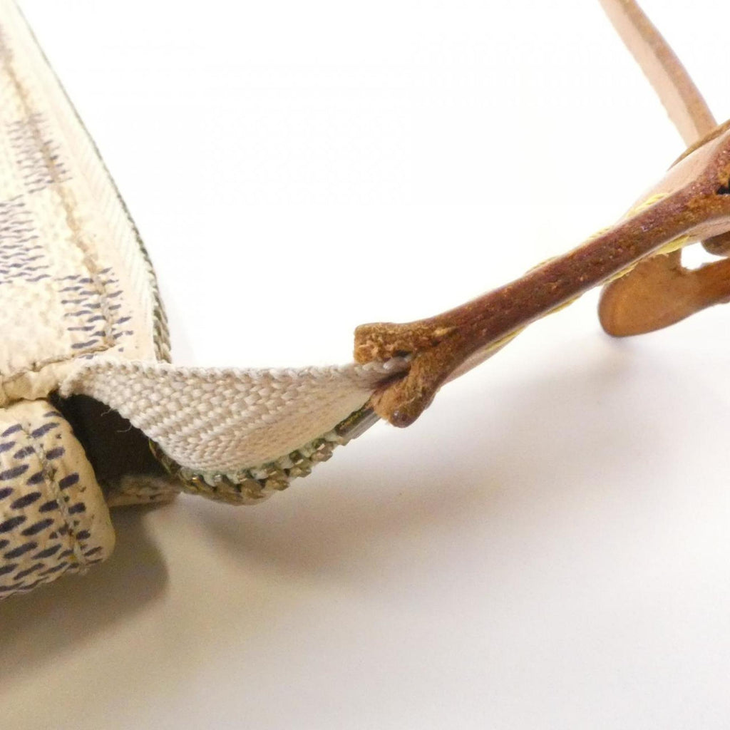Louis Vuitton Azur Coated Canvas Pochette Pouch (Pre-Owned)