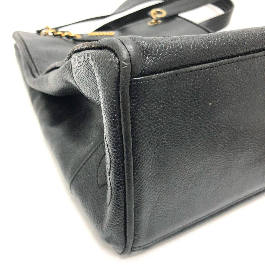 Vintage Open Chain Tote Caviar Medium