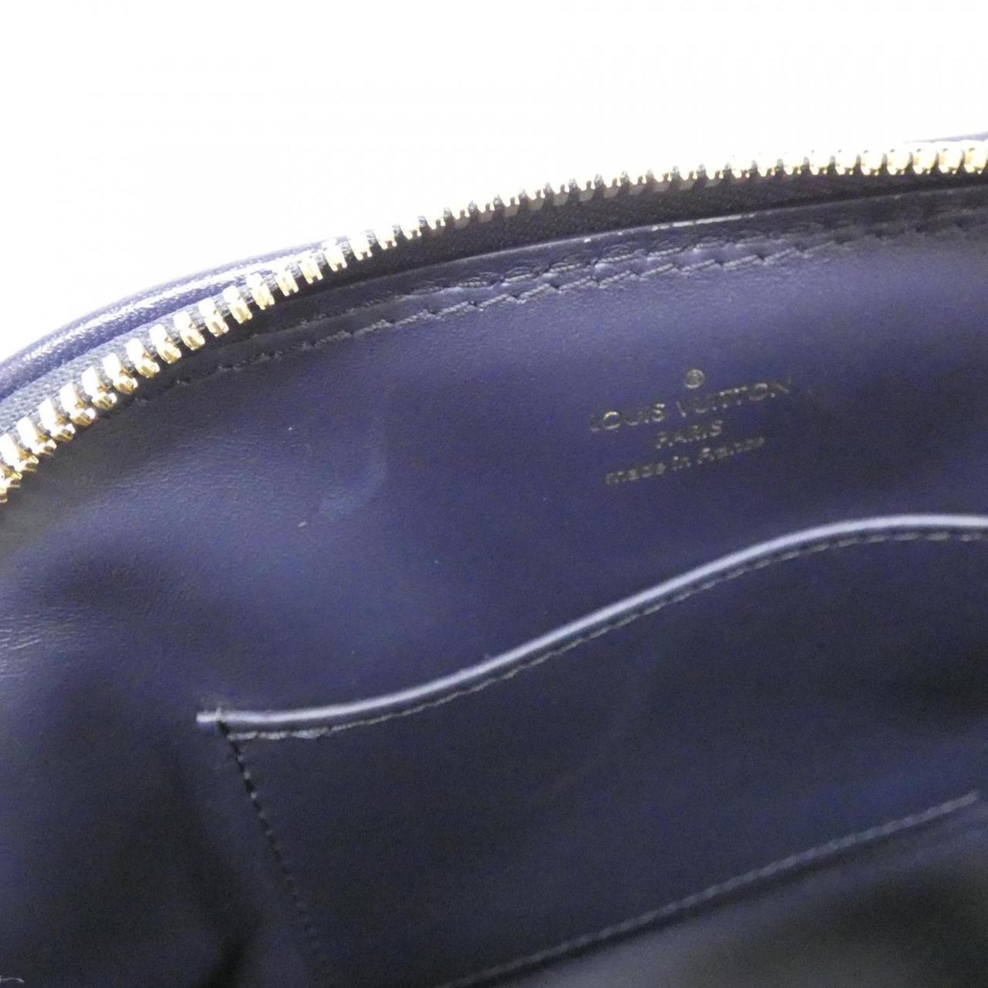 Louis Vuitton Navy Leather Handbag (Pre-Owned)