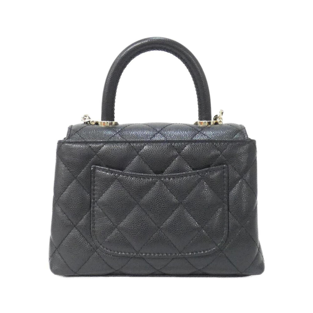 Coco Top Handle Bag Quilted Caviar Extra Mini