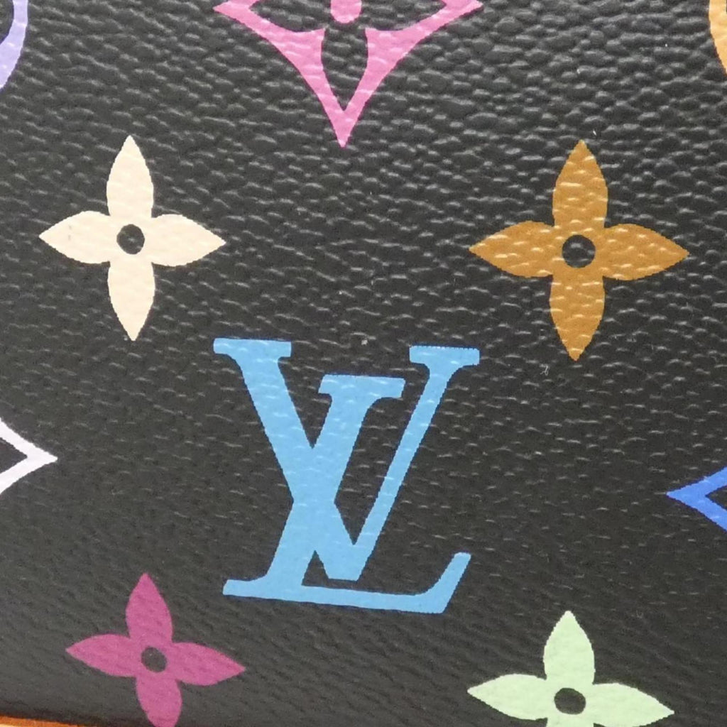 Louis Vuitton Black Multi-Color Coated Canvas Handbag (Pre-Owned)