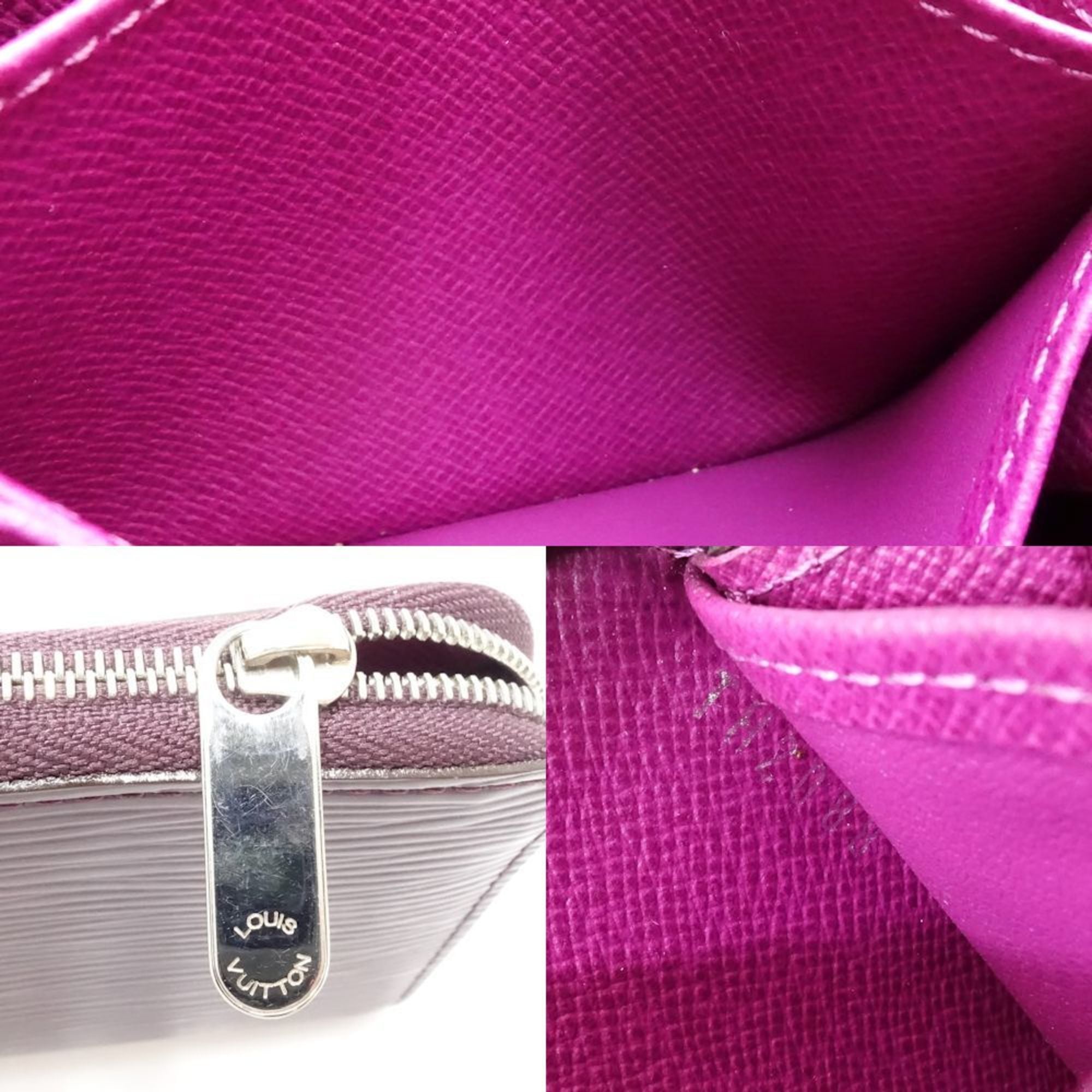Louis Vuitton Cassis Leather Coin Purse/Coin Case (Pre-Owned)