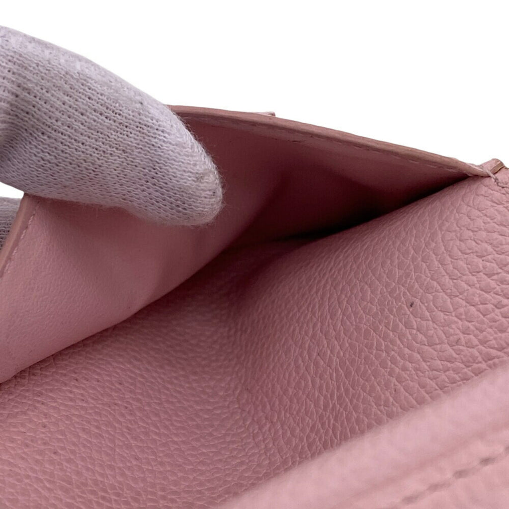 Louis Vuitton Pink Leather Wallet (Bi-Fold) (Pre-Owned)