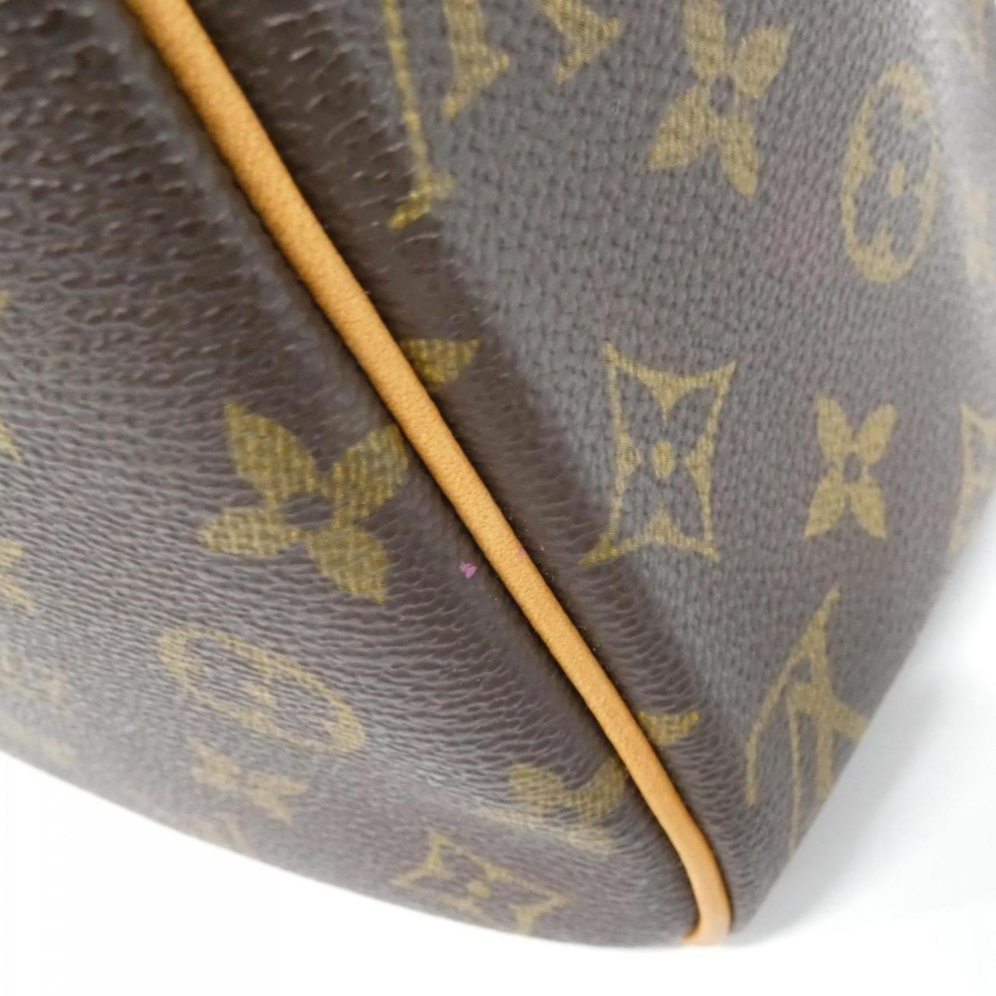 Louis Vuitton Marron Coated Canvas Shoulder Bag (Pre-Owned)