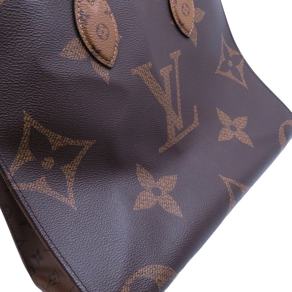 Louis Vuitton Monogram Reverse Red Color Monogram Reverse Monogram Handbag Tote Bag (Pre-Owned)