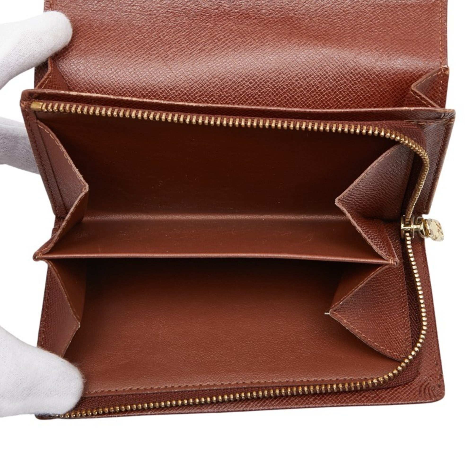 Louis Vuitton Brown Pvc Leather Wallet (Bi-Fold) (Pre-Owned)