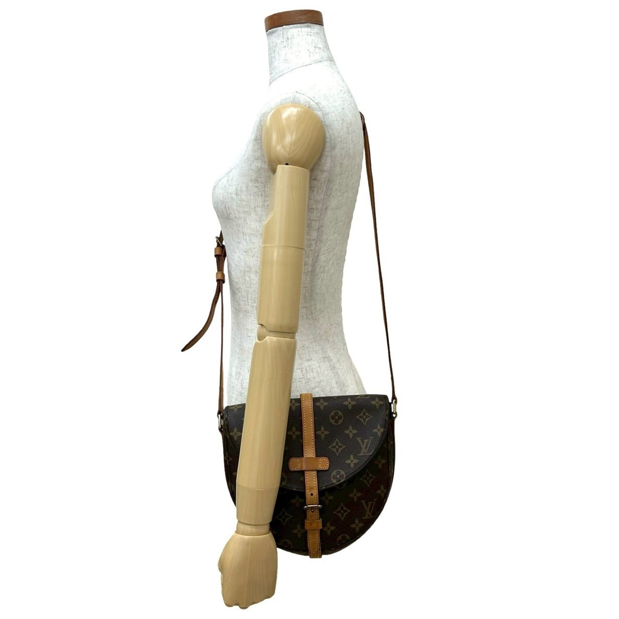 Louis Vuitton Brown Leather Pvc Pochette Shoulder Bag (Pre-Owned)