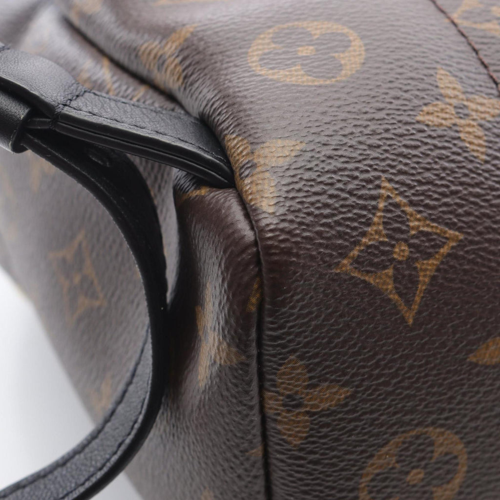 Louis Vuitton Black Brown Monogram Coated Canvas Backpack (Pre-Owned)