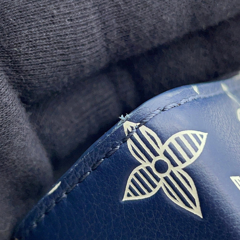 Louis Vuitton Navy White Monogram Shadow Shoulder Bag (Pre-Owned)