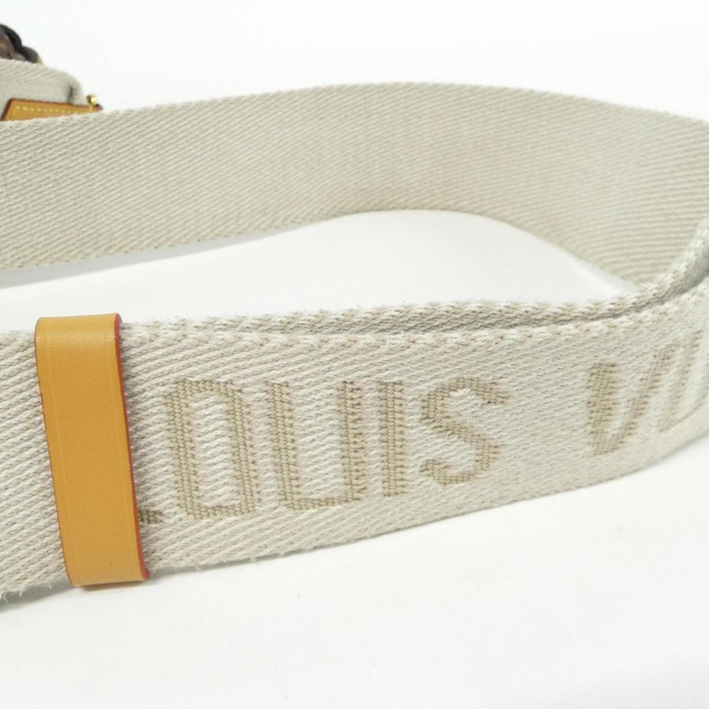 Louis Vuitton Marron Coated Canvas Handbag Pouch Shoulder Bag (Pre-Owned)