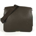 Louis Vuitton Brown Grizzly Taiga Leather Messenger Bag Shoulder Bag (Pre-Owned)