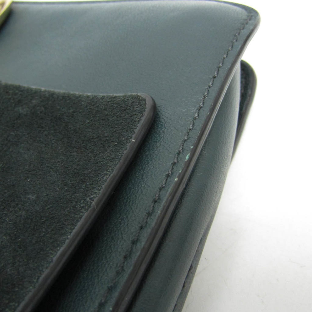 Faye Shoulder Bag Leather and Suede Small