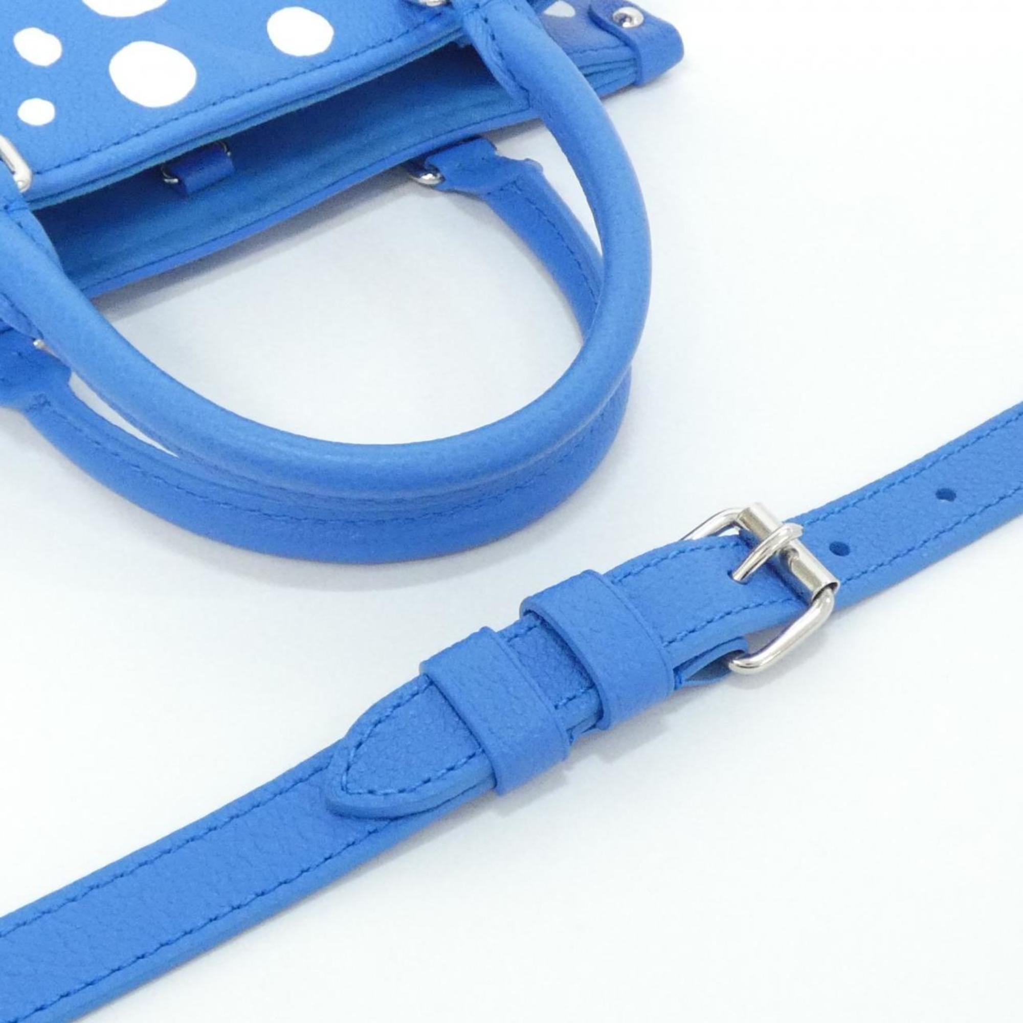Louis Vuitton Monogram Empreinte Blanc Blue Leather Handbag (Pre-Owned)