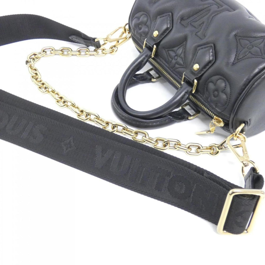 Louis Vuitton Black Leather Shoulder Bag (Pre-Owned)