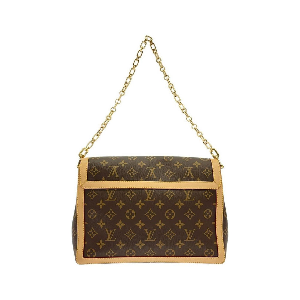 Louis Vuitton Marron Coated Canvas Shoulder Bag (Pre-Owned)