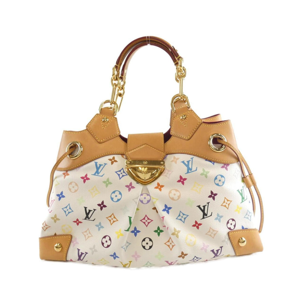 Louis Vuitton Multi-Color White Coated Canvas Shoulder Bag (Pre-Owned)