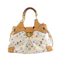 Louis Vuitton Multi-Color White Coated Canvas Shoulder Bag (Pre-Owned)