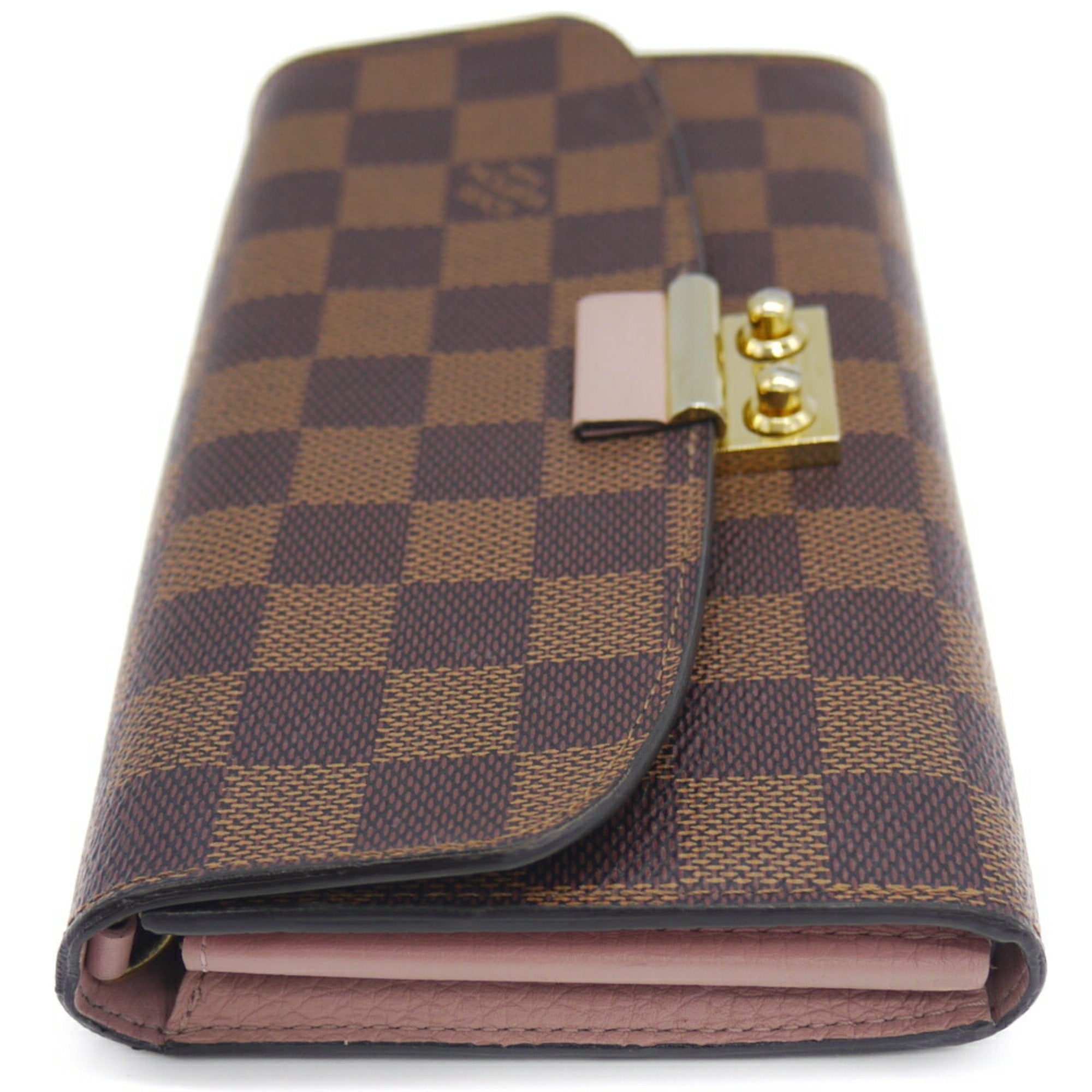 Louis Vuitton Magnolia Damier Canvas Leather Chain/Shoulder Wallet (Pre-Owned)