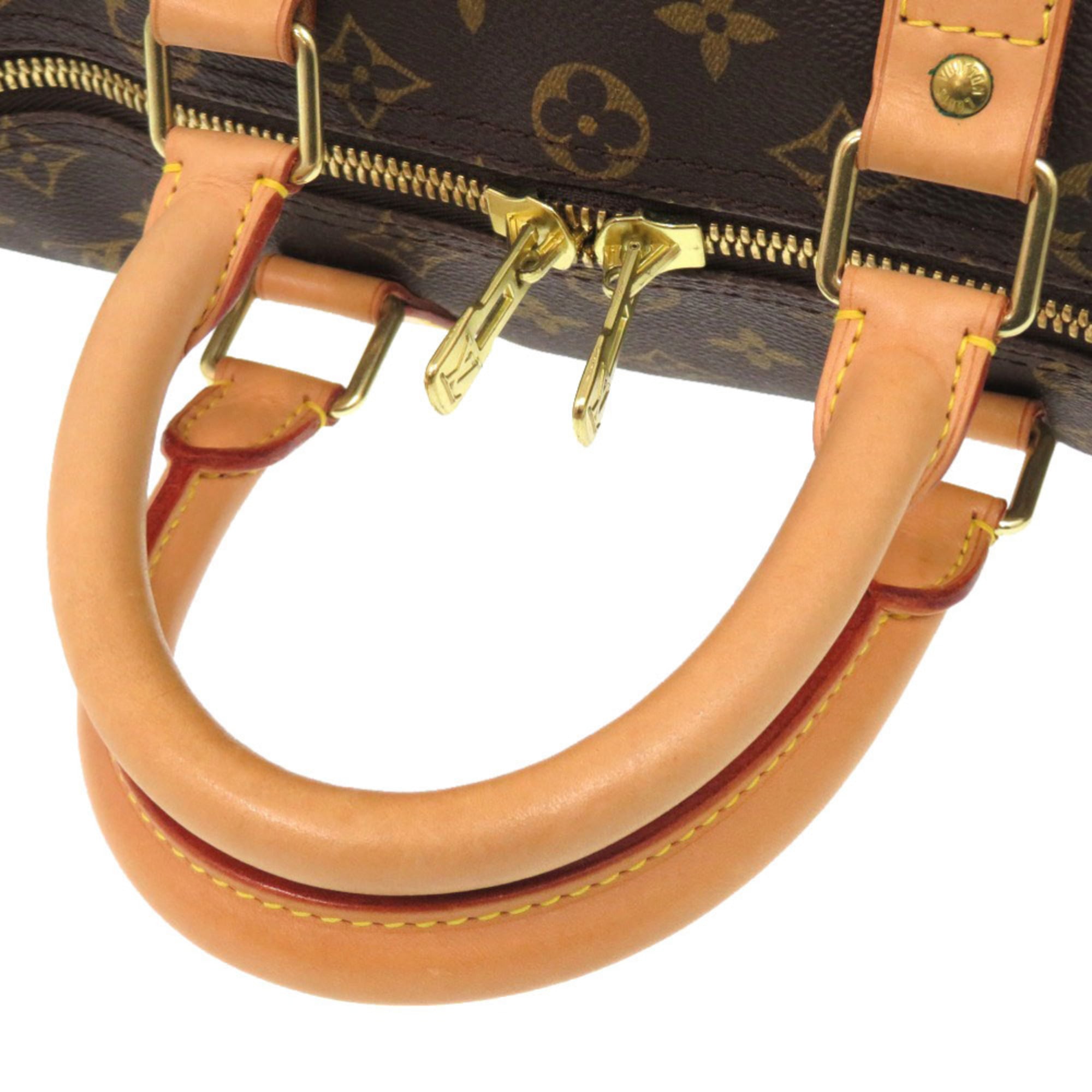 Louis Vuitton Brown Monogram Canvas Boston Bag (Pre-Owned)