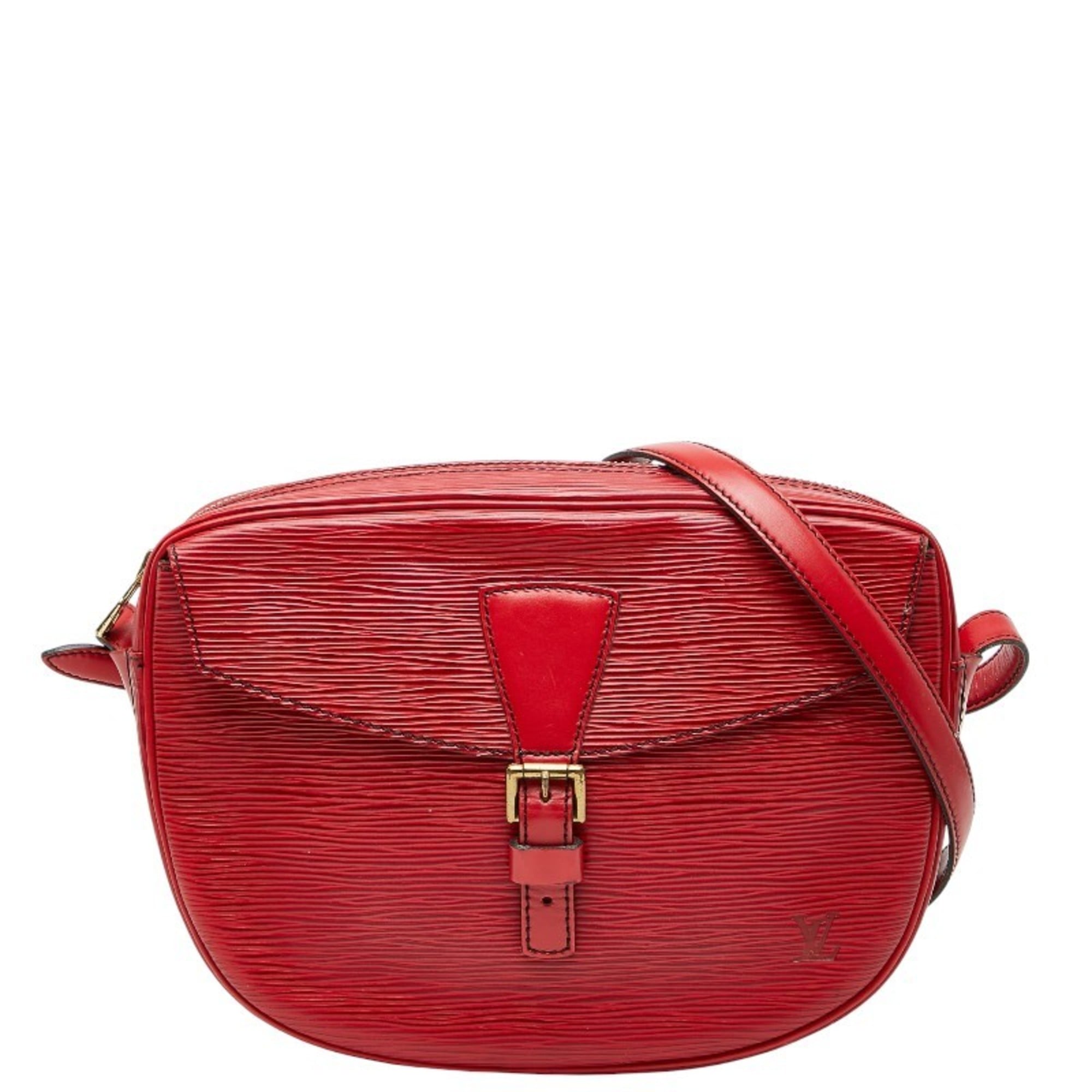 Louis Vuitton Castilian Red Leather Shoulder Bag (Pre-Owned)