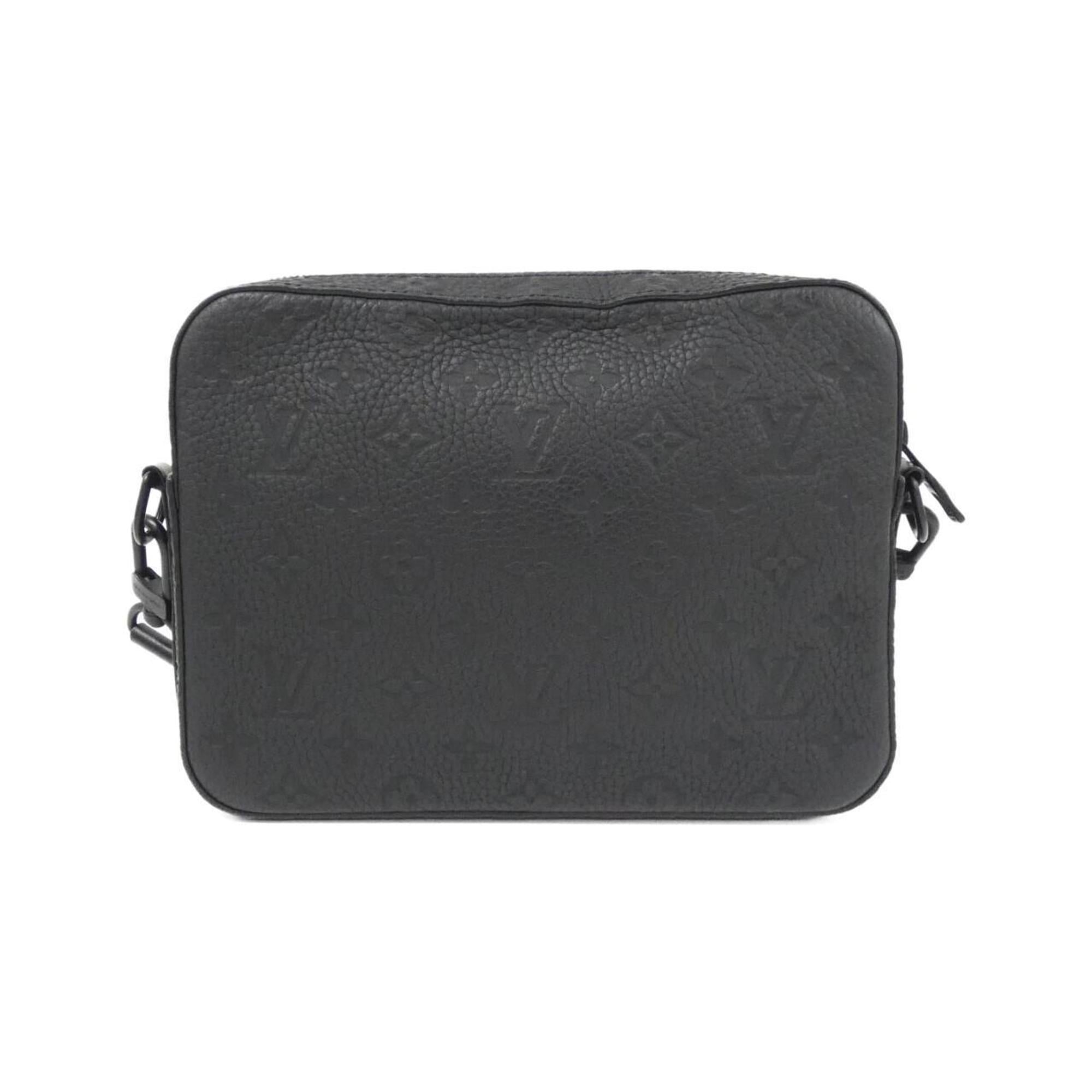 Louis Vuitton Black Leather Shoulder Bag (Pre-Owned)