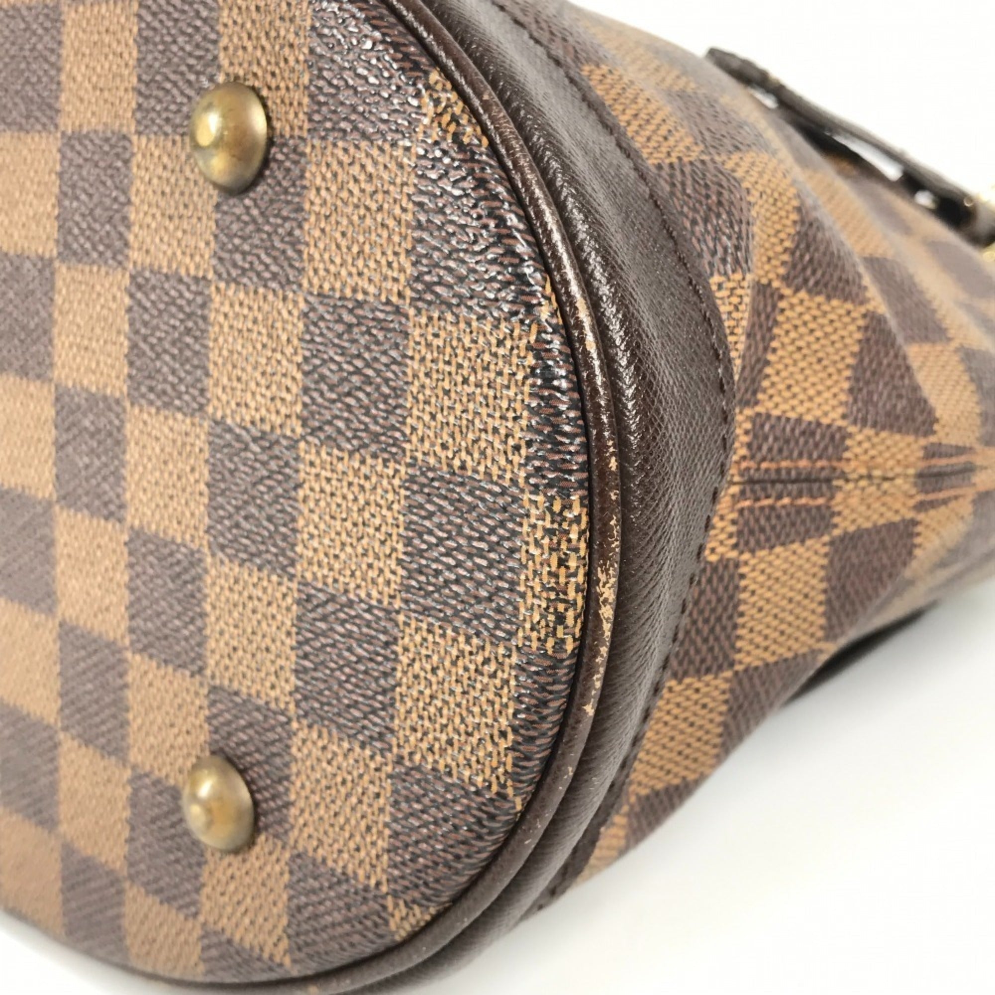 Louis Vuitton Brown Damier Canvas Ebene Damier Canvas Pouch Shoulder Bag Tote Bag (Pre-Owned)