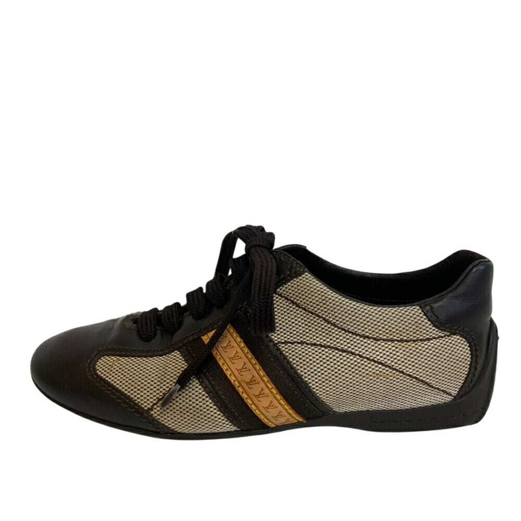 Louis Vuitton Beige Brown Sneakers (Pre-Owned)