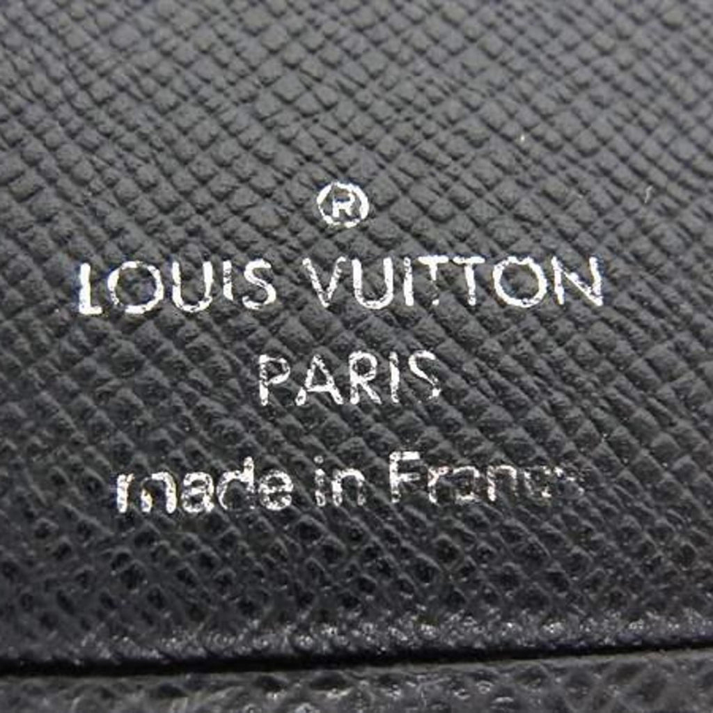 Louis Vuitton Ardoise Black Taiga Leather Long Wallet (Bi-Fold) (Pre-Owned)