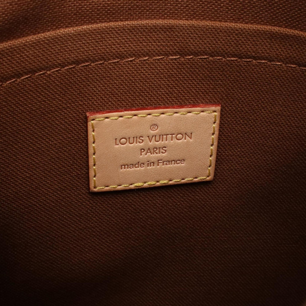 Louis Vuitton Brown Coated Canvas Leather Shoulder Bag (Pre-Owned)