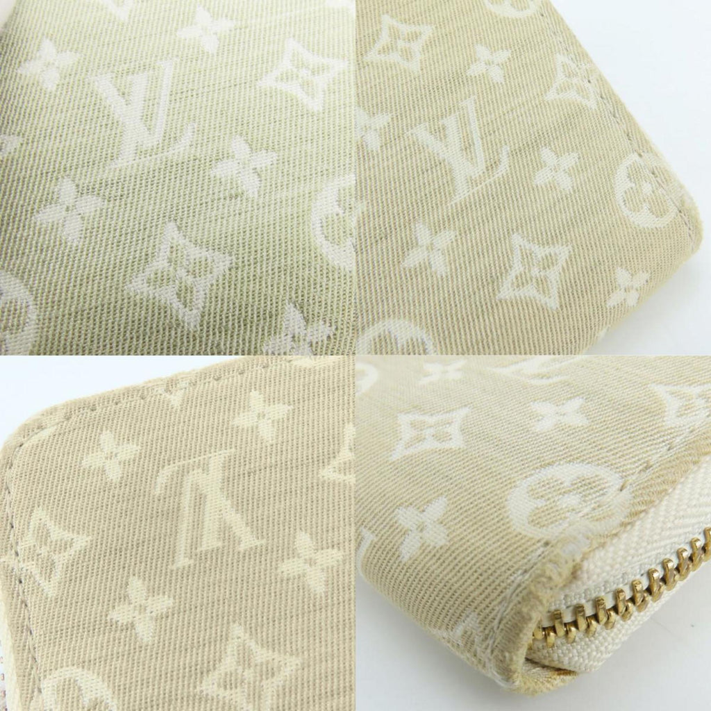 Louis Vuitton Monogram Mini Lin Beige Dune Monogram Mini Lin Long Wallet (Bi-Fold) (Pre-Owned)