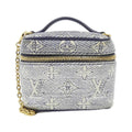 Louis Vuitton Dark Blue Light Blue Cotton Shoulder Bag (Pre-Owned)