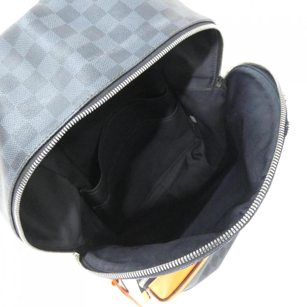 Louis Vuitton Black Cobalt Coated Canvas Backpack (Pre-Owned)