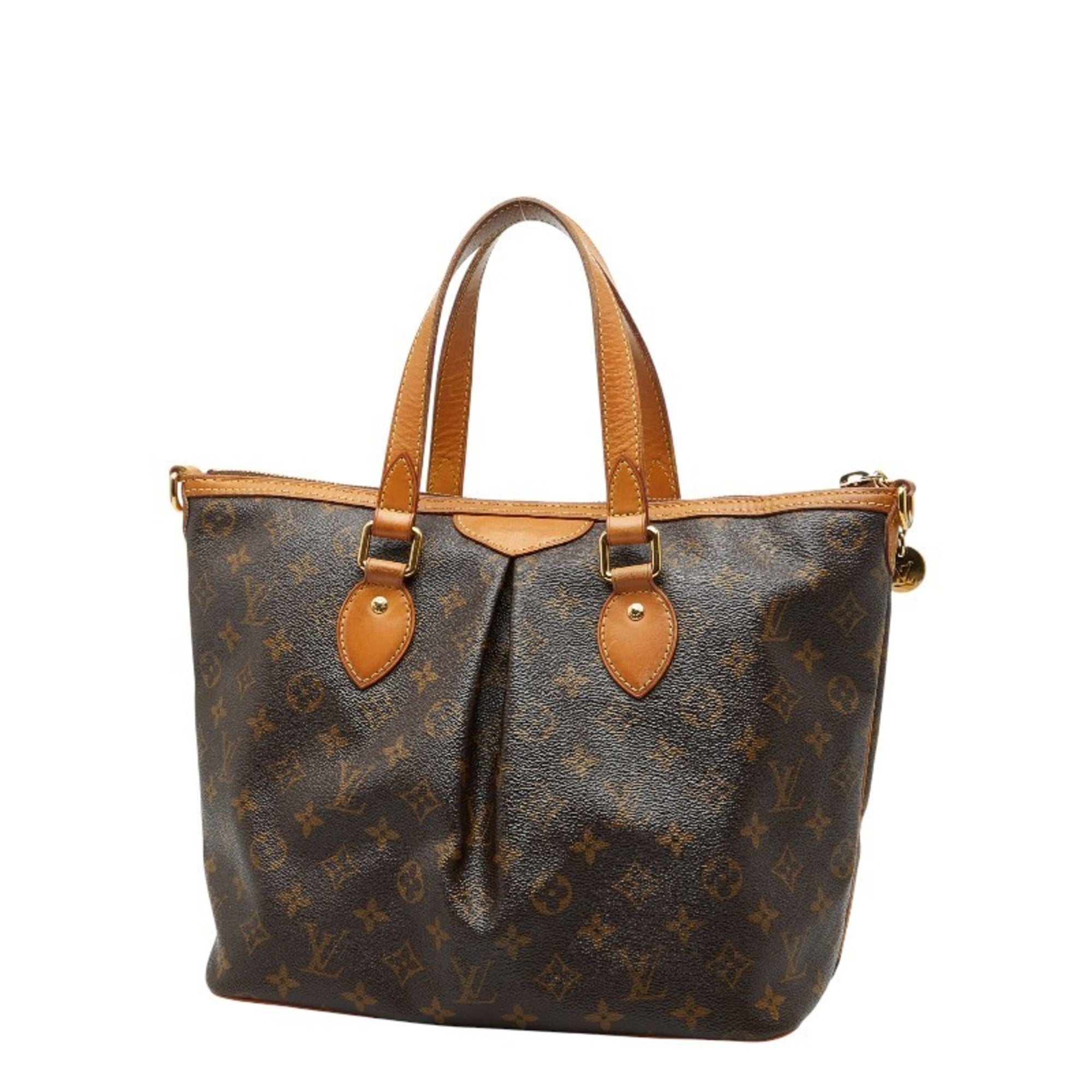 Louis Vuitton Brown Pvc Leather Handbag Shoulder Bag (Pre-Owned)