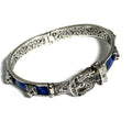 Tiger Head Bracelet Sterling Silver