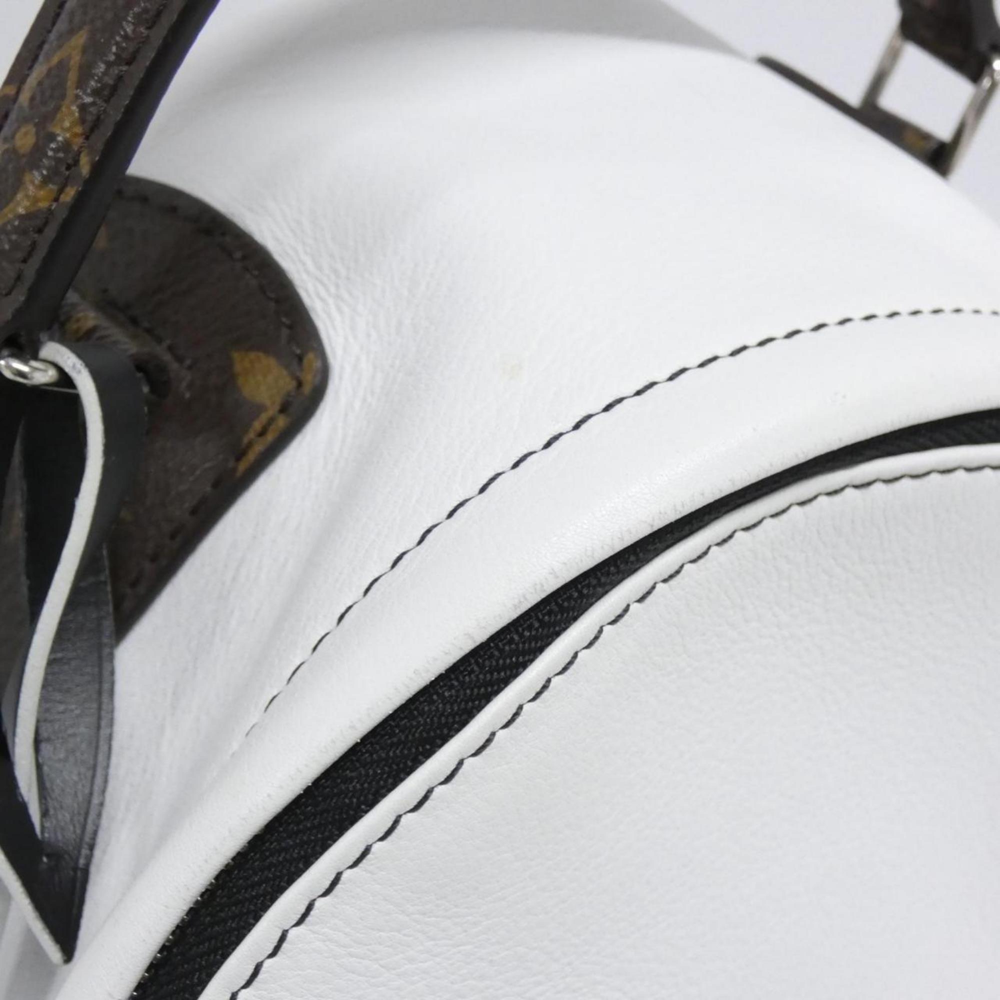 Louis Vuitton Blanc Multi-Color White Leather Backpack (Pre-Owned)