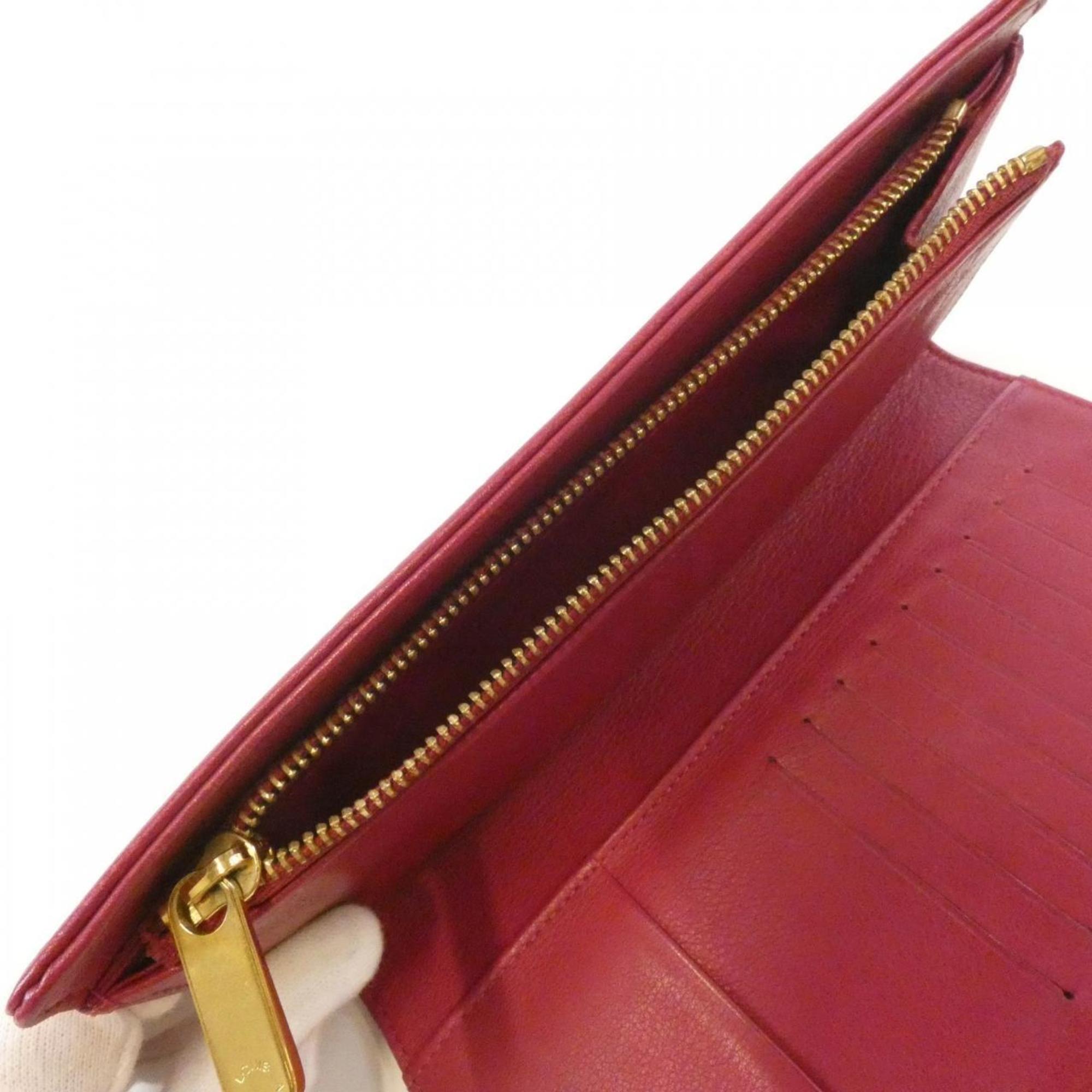 Louis Vuitton Leather Long Wallet (Bi-Fold) (Pre-Owned)