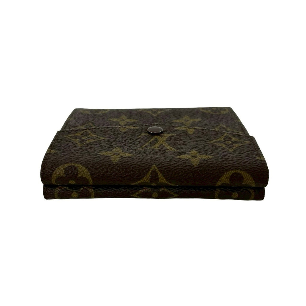Louis Vuitton Brown Leather Pvc Wallet (Tri-Fold) (Pre-Owned)
