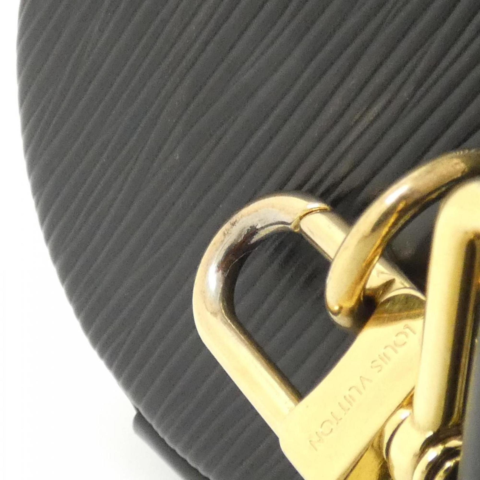 Louis Vuitton Black Leather Shoulder Bag (Pre-Owned)
