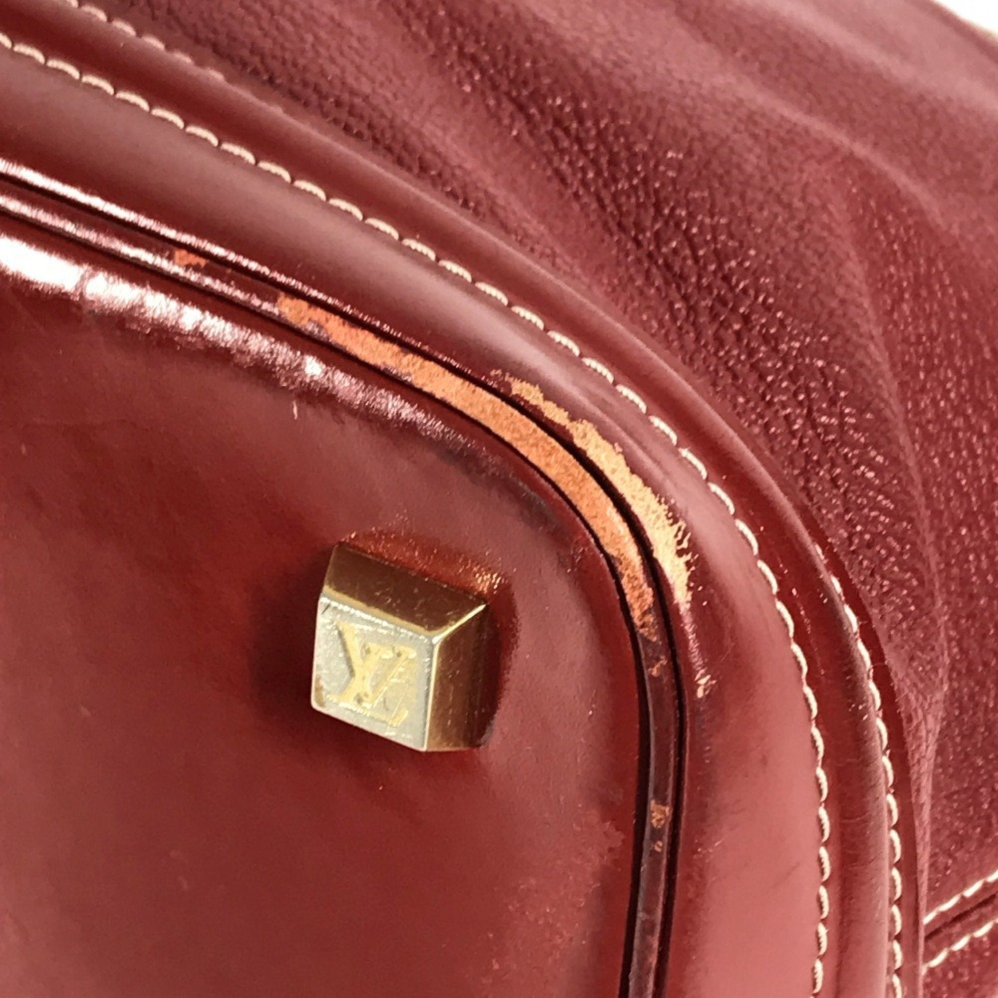 Louis Vuitton Red Color Tanami Suhali Leather Handbag Tote Bag (Pre-Owned)