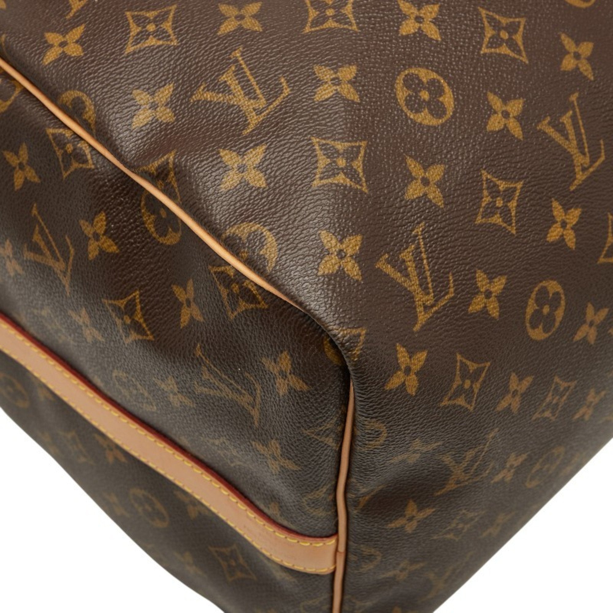 Louis Vuitton Brown Pvc Leather Boston Bag Shoulder Bag (Pre-Owned)