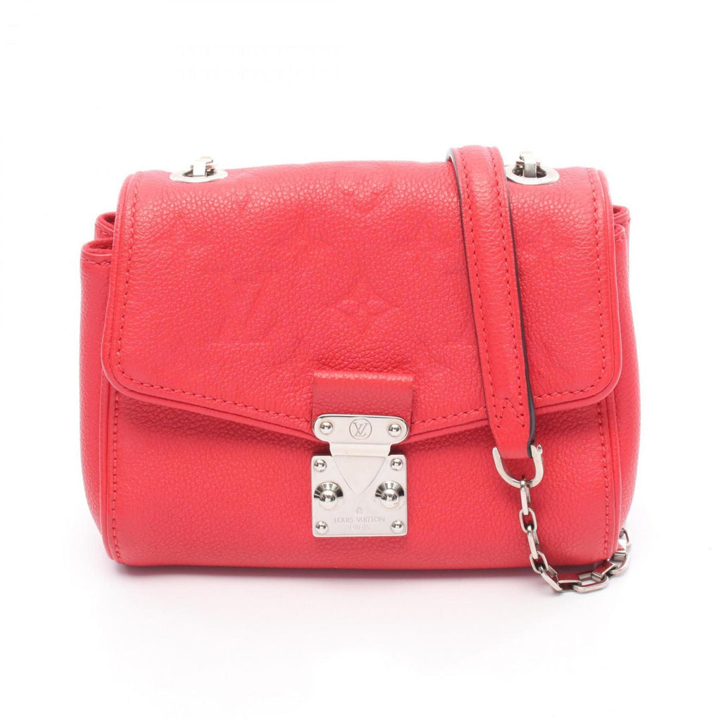 Louis Vuitton Red Color Leather Shoulder Bag (Pre-Owned)