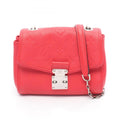 Louis Vuitton Red Color Leather Shoulder Bag (Pre-Owned)