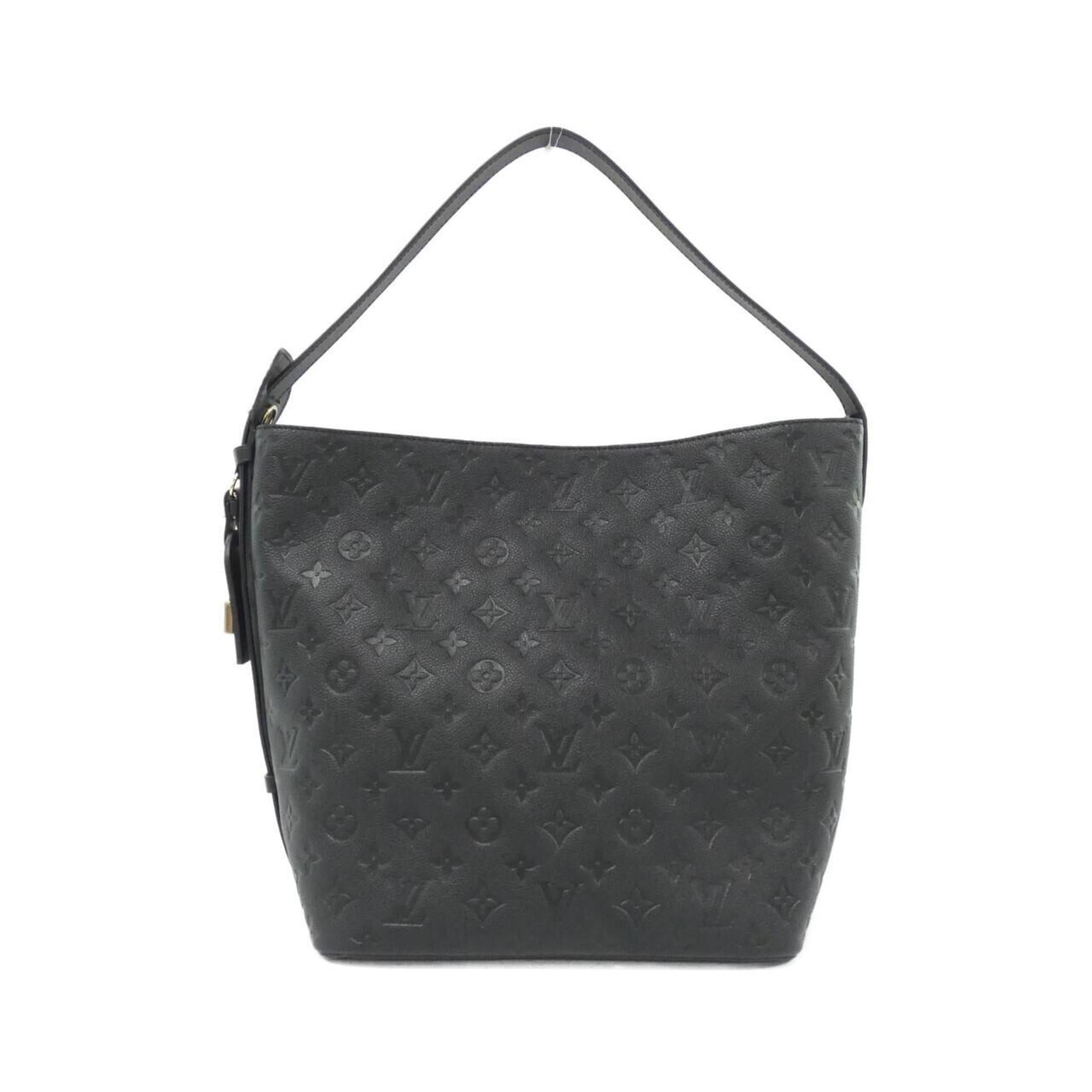 Louis Vuitton Black Leather Shoulder Bag (Pre-Owned)