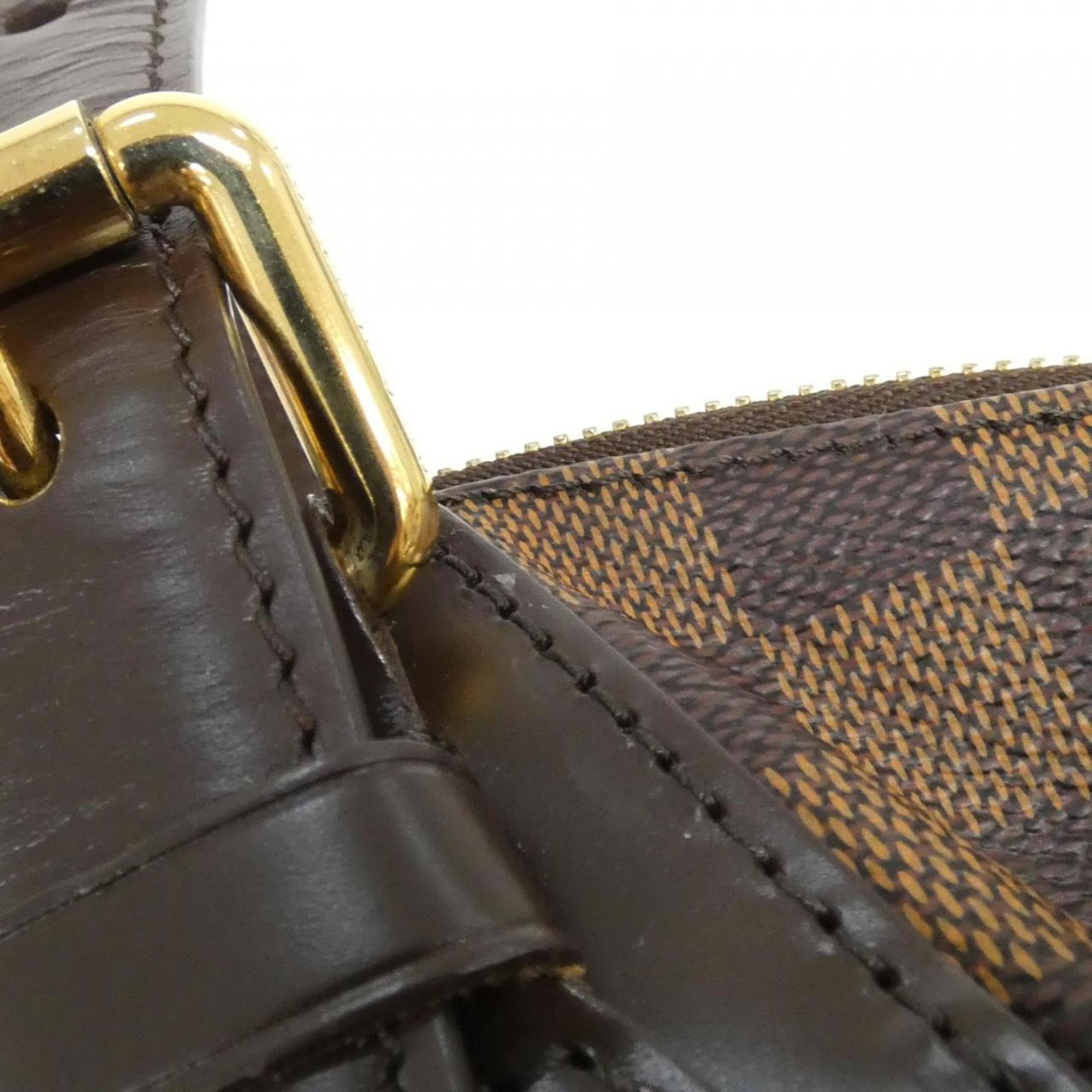 Louis Vuitton Brown Coated Canvas Shoulder Bag (Pre-Owned)