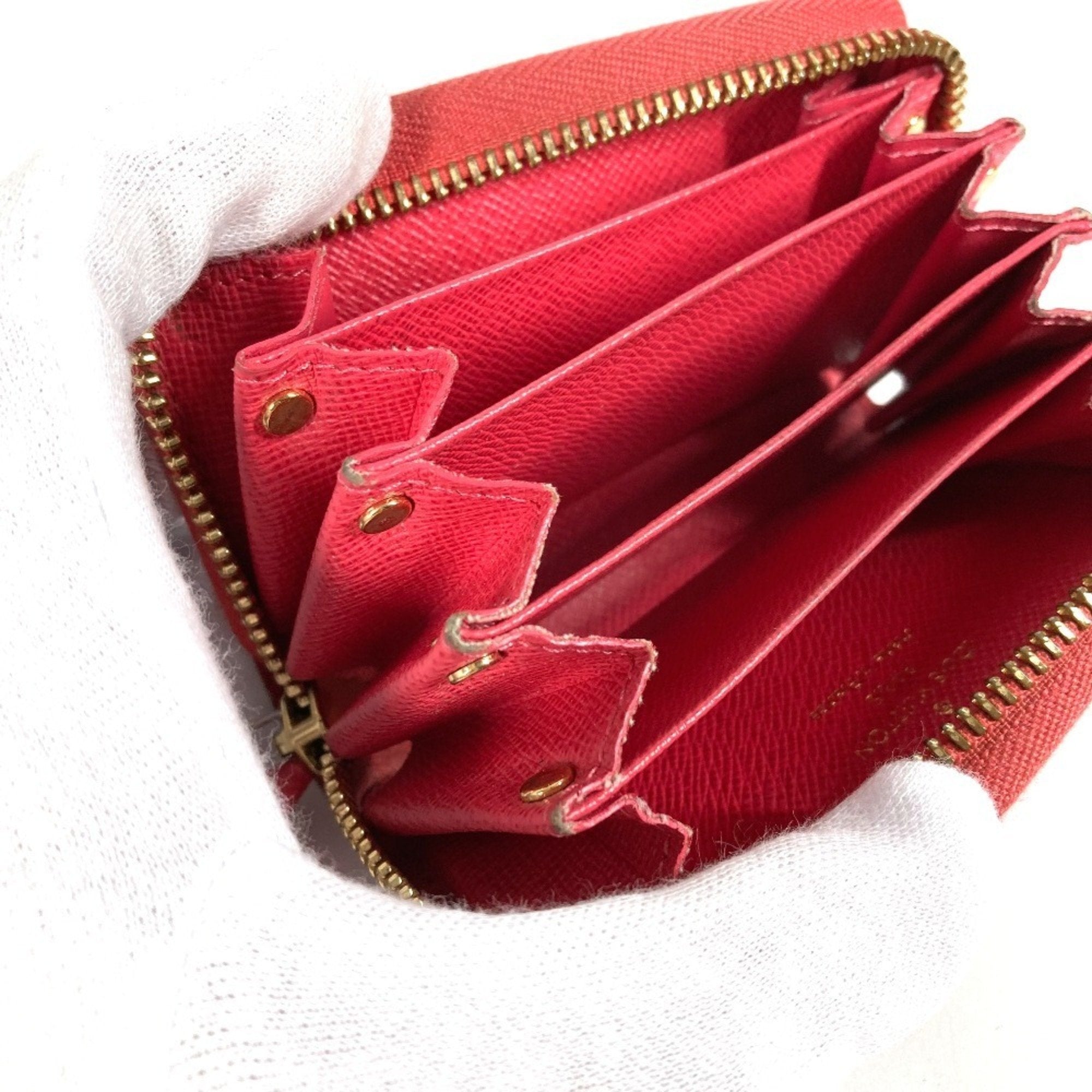 Louis Vuitton Brown Monogram Pink Poppy Petal Monogram Card Wallet (Pre-Owned)