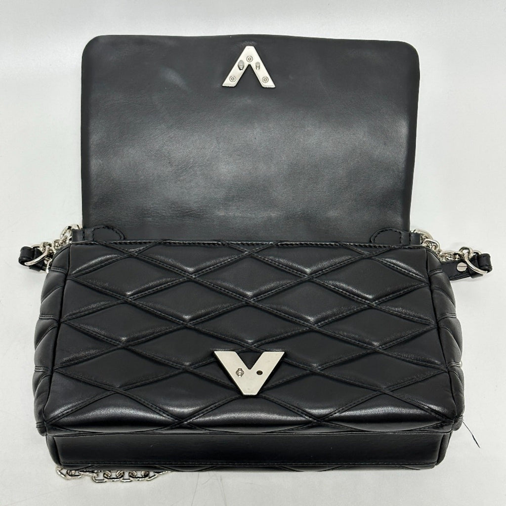 Louis Vuitton Black Noir Leather Handbag Shoulder Bag (Pre-Owned)