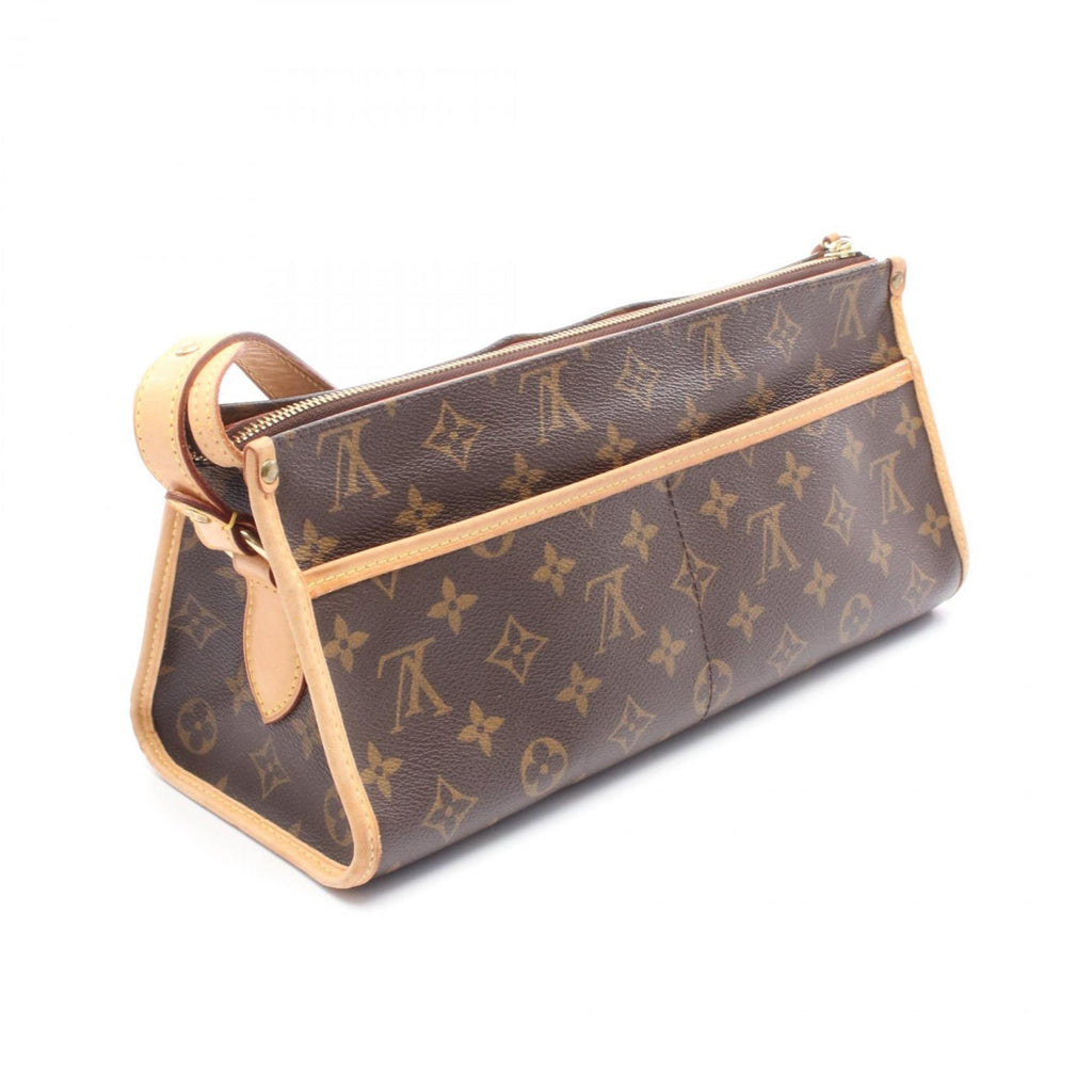 Louis Vuitton Brown Coated Canvas Leather Shoulder Bag (Pre-Owned)