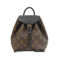 Louis Vuitton Black Marron Coated Canvas Backpack (Pre-Owned)
